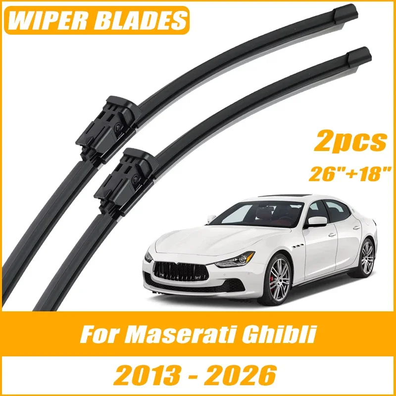 2pcs Wiper Front Wiper Blades For Maserati Ghibli 2013-2026 Windshield Windscreen Clean Window Car Rain Brushes 26"+18"
2pcs Wiper Front Wiper Blades For Maserati Ghibli 2013-2026 Windshield Windscreen Clean Window Car Rain Brushes 26"+18"