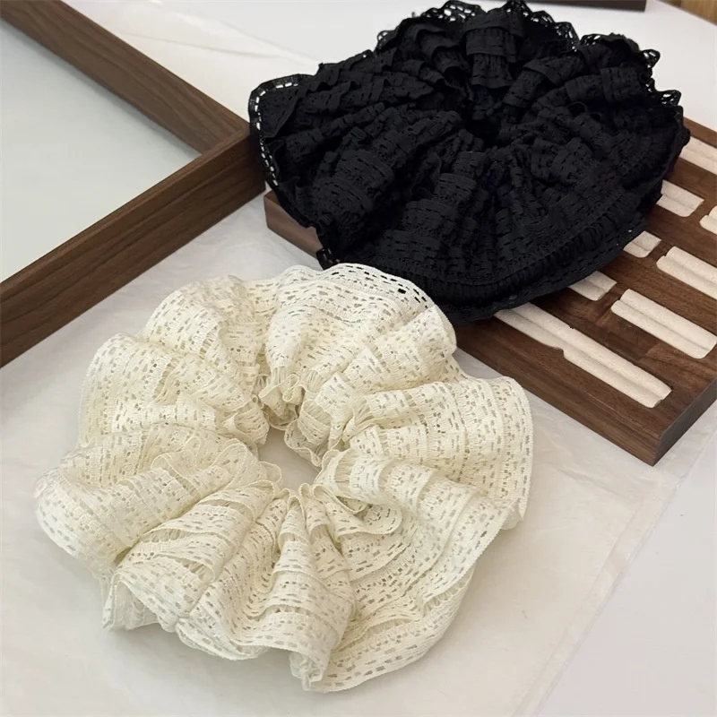 Fashionable Sweet Hollow Ribbon Splicing Layered Large Intestine Hair Band High-end Hair Rope Ponytail Headrope Head Flower
Fashionable Sweet Hollow Ribbon Splicing Layered Large Intestine Hair Band High-end Hair Rope Ponytail Headrope Head Flower