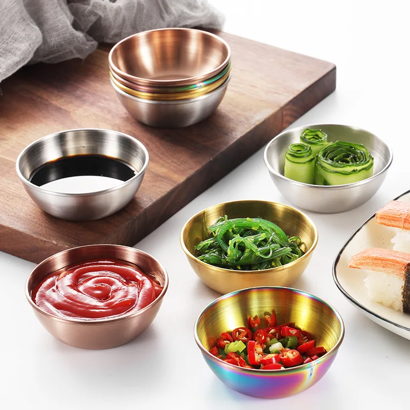 304 stainless steel small dish golden household round sauce seasoning dish set of 4 commercial barbecue dipping sauce bowl
304 stainless steel small dish golden household round sauce seasoning dish set of 4 commercial barbecue dipping sauce bowl