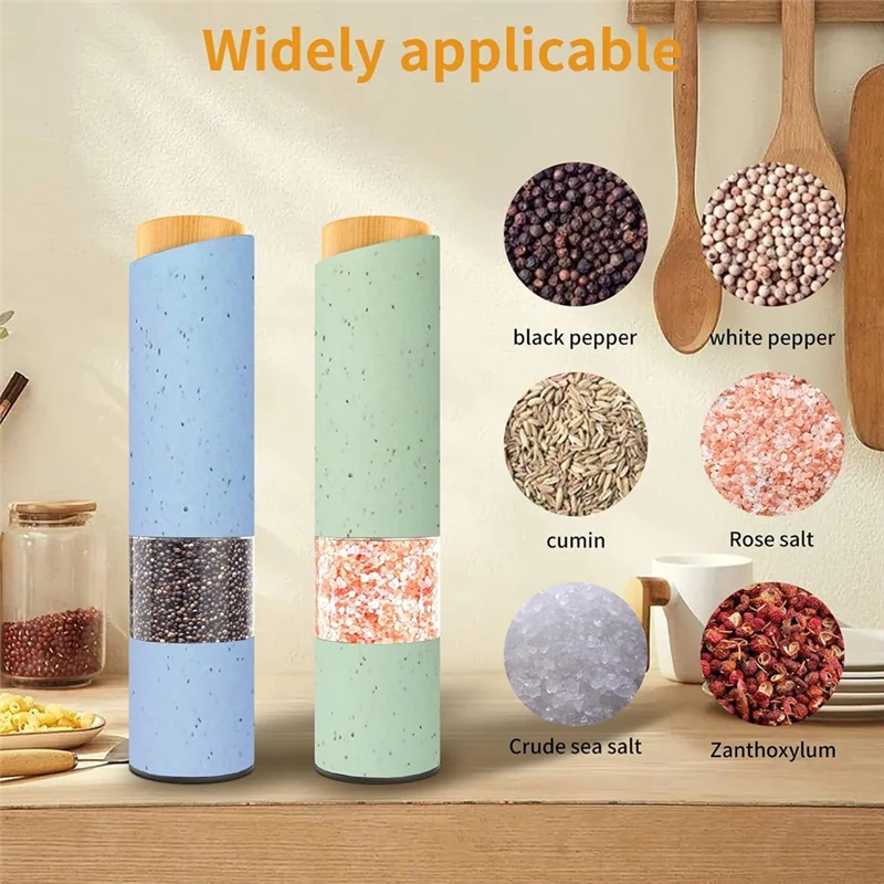 P4-2PCS Electric Salt And Pepper Grinder Automatic Operation With Adjustable Coarseness Battery Powered LED Light
P4-2PCS Electric Salt And Pepper Grinder Automatic Operation With Adjustable Coarseness Battery Powered LED Light