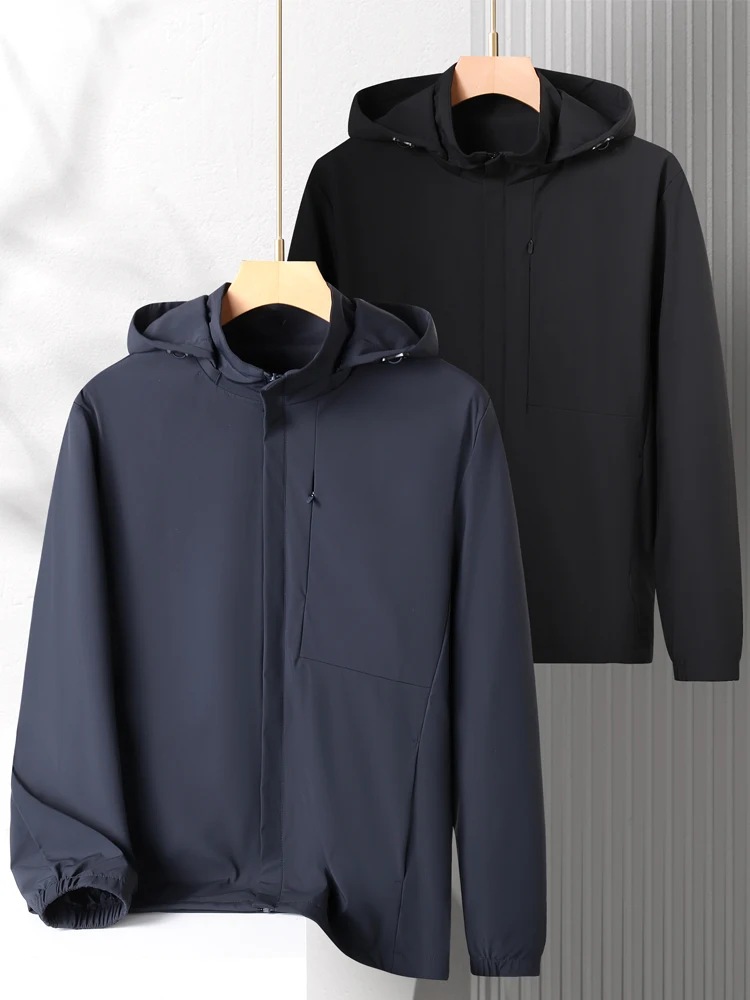 Loose Casual Men's Jaet Large Size Spring Autumn Outerwear Anti-Wrinkle Zipper Decorated Busin Gentleman Sle Long Sve
Loose Casual Men's Jaet Large Size Spring Autumn Outerwear Anti-Wrinkle Zipper Decorated Busin Gentleman Sle Long Sve