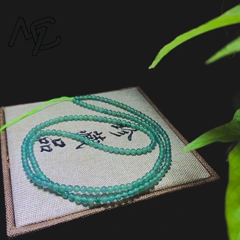 Natural Emerald Burmese Jade Blue Water 4mm Beads DIY Bracelet Sweater Chain Hand Knitting Fashion Jewelry Gift Women
Natural Emerald Burmese Jade Blue Water 4mm Beads DIY Bracelet Sweater Chain Hand Knitting Fashion Jewelry Gift Women