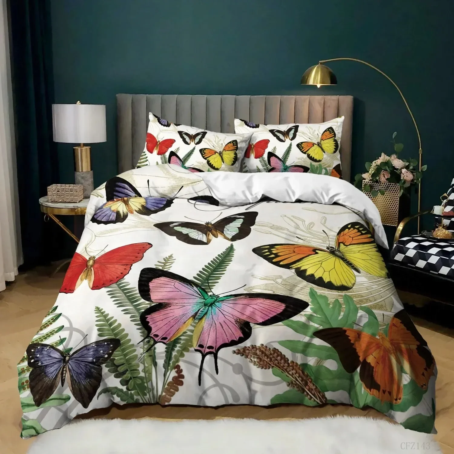 Top Butterfly Bedding Set,Butterfly Duvet Cover Set Queen Size,Blue Red Butterflies Printed Comforter Cover Set
Top Butterfly Bedding Set,Butterfly Duvet Cover Set Queen Size,Blue Red Butterflies Printed Comforter Cover Set