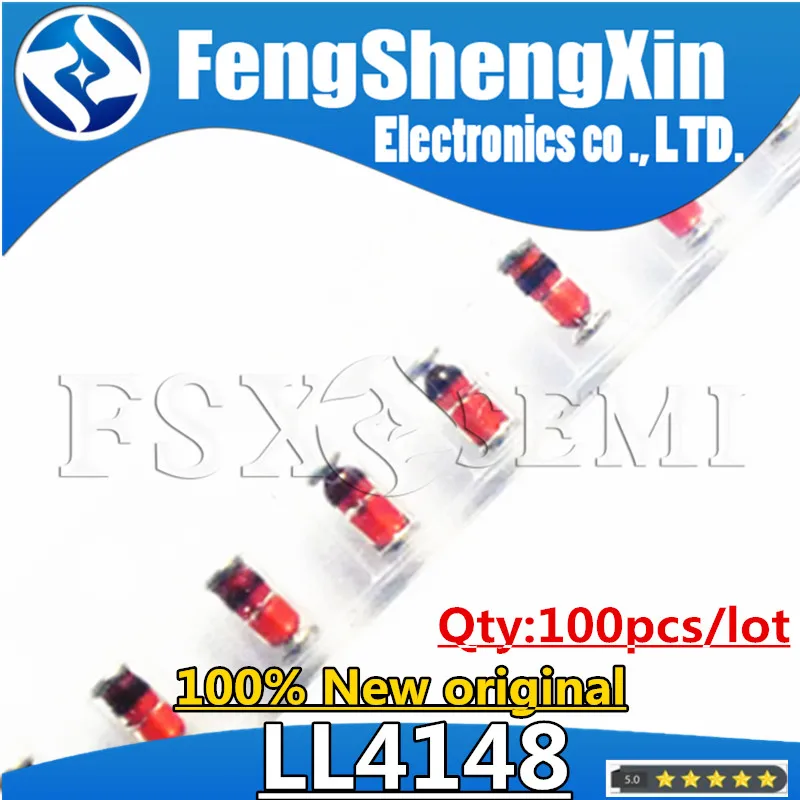 100pcs/lot LL4148 1N4148 1206 LL34 sod-80 Switching Diodes
100pcs/lot LL4148 1N4148 1206 LL34 sod-80 Switching Diodes