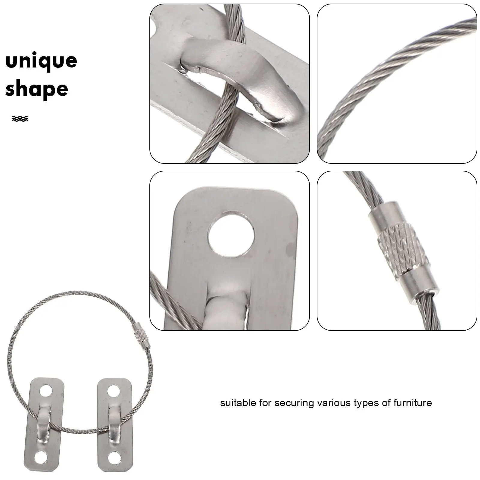 Набор из 12 антискользящих фиксаторов для мебели: защитные ремни для шкафов, комодов, тумб под ТВ – предотвращают опрокидывание и удаляют опасность для детей
Набор из 12 антискользящих фиксаторов для мебели: защитные ремни для шкафов, комодов, тумб под ТВ – предотвращают опрокидывание и удаляют опасность для детей