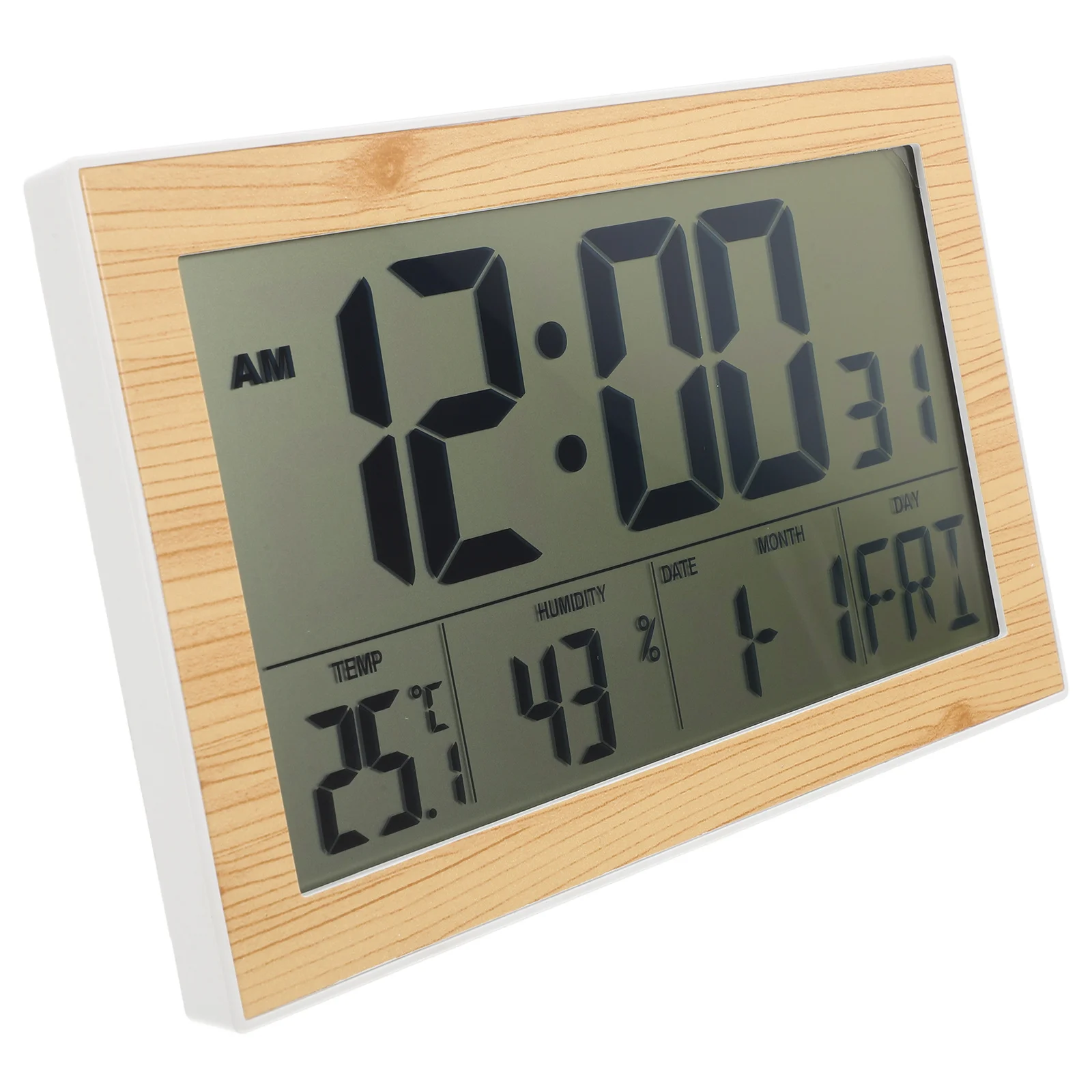1Pcs Digital Hanging Clock Silent Electronic Alarm Clock with Calendar Temperature Humidity Multi-Function for Home Bedroom 
1Pcs Digital Hanging Clock Silent Electronic Alarm Clock with Calendar Temperature Humidity Multi-Function for Home Bedroom