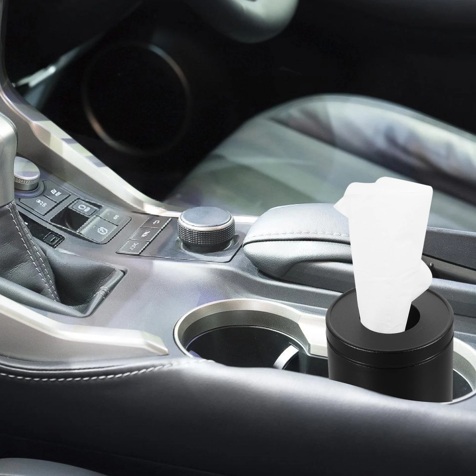 Car Tissue Box Tissues Cylinder Dispenser Personality Refillable Cup Holder Aluminum Alloy Dispenser Auto Cylindrical Black
Car Tissue Box Tissues Cylinder Dispenser Personality Refillable Cup Holder Aluminum Alloy Dispenser Auto Cylindrical Black