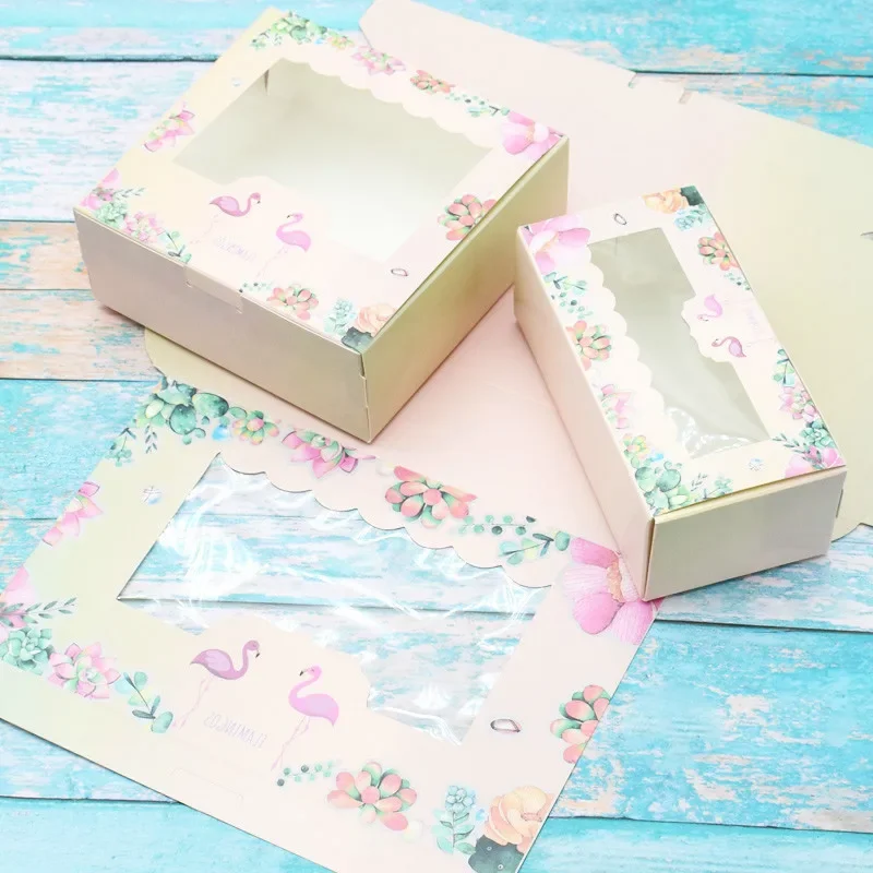 50 Pcs Flamingo Gift Paper Box Birthday Wedding Party Kraft Paper Box With Window Cake Packaging Candy Cookies Cupcake Boxes
50 Pcs Flamingo Gift Paper Box Birthday Wedding Party Kraft Paper Box With Window Cake Packaging Candy Cookies Cupcake Boxes