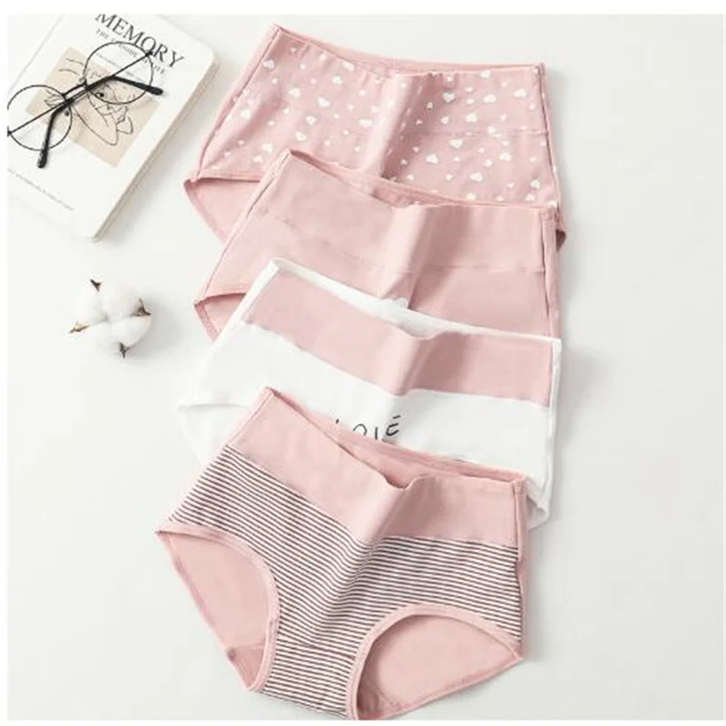 4Pcs Women's Panties High Waist Underwear Fashion Print Girls Briefs Breathable Cotton Panty Plus Size M-5XL Female Lingerie
4Pcs Women's Panties High Waist Underwear Fashion Print Girls Briefs Breathable Cotton Panty Plus Size M-5XL Female Lingerie