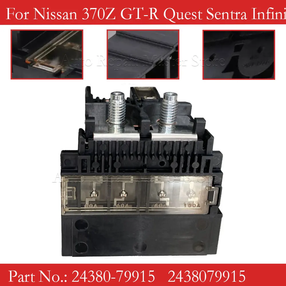 Positive Battery Cable Fuse Fusible Link Fit For Nissan Sentra Versa 350Z 370Z Armada Cube GT-R Quest 2438079915
Positive Battery Cable Fuse Fusible Link Fit For Nissan Sentra Versa 350Z 370Z Armada Cube GT-R Quest 2438079915
