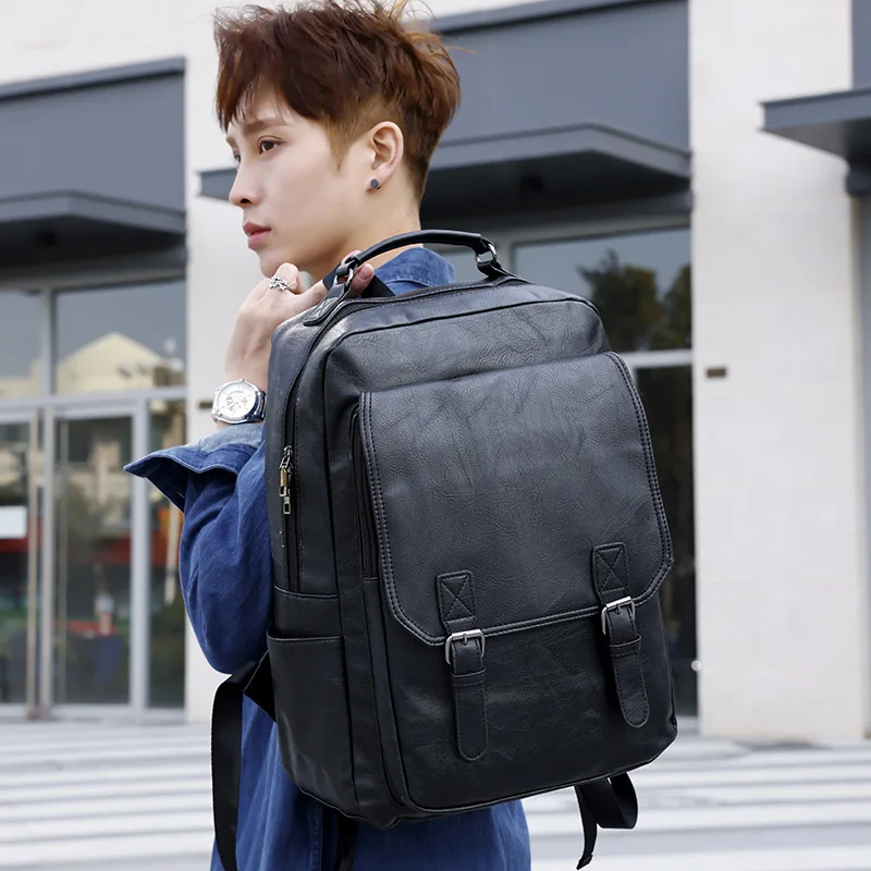 Travel backpack trendy casual large capacity men's backpack business travel solid color computer bag simple atmosphere
Travel backpack trendy casual large capacity men's backpack business travel solid color computer bag simple atmosphere