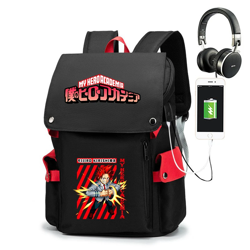 My Hero Academia Eijiro Kirishima Print School Backpack Large Capacity Boys Bookbag Anime Rucksack
My Hero Academia Eijiro Kirishima Print School Backpack Large Capacity Boys Bookbag Anime Rucksack