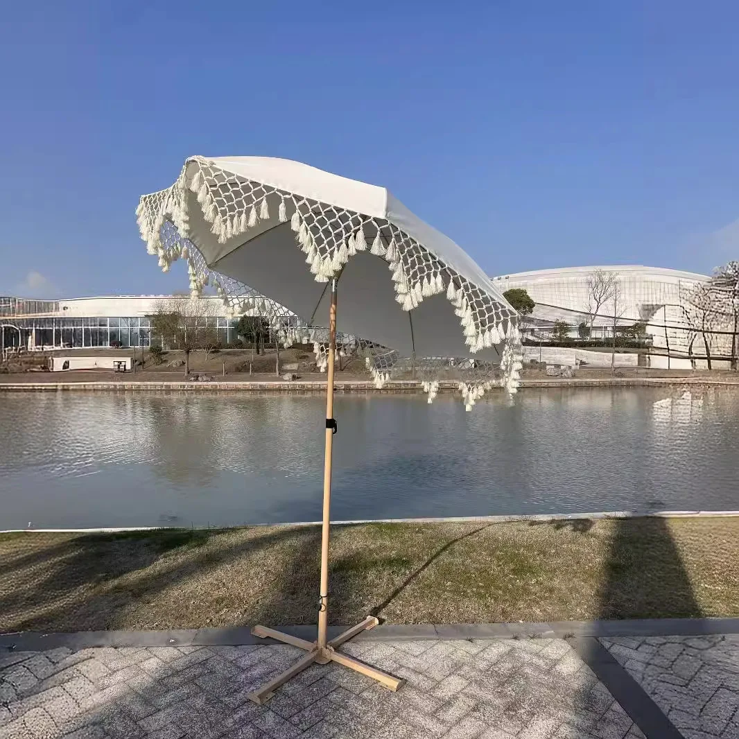 Оптовая продажа 8K корейский стиль открытый зонтик с кисточками сад двор отпуск досуг пляж солнцезащитный козырек утюг для кемпинга пляжное использование
Оптовая продажа 8K корейский стиль открытый зонтик с кисточками сад двор отпуск досуг пляж солнцезащитный козырек утюг для кемпинга пляжное использование