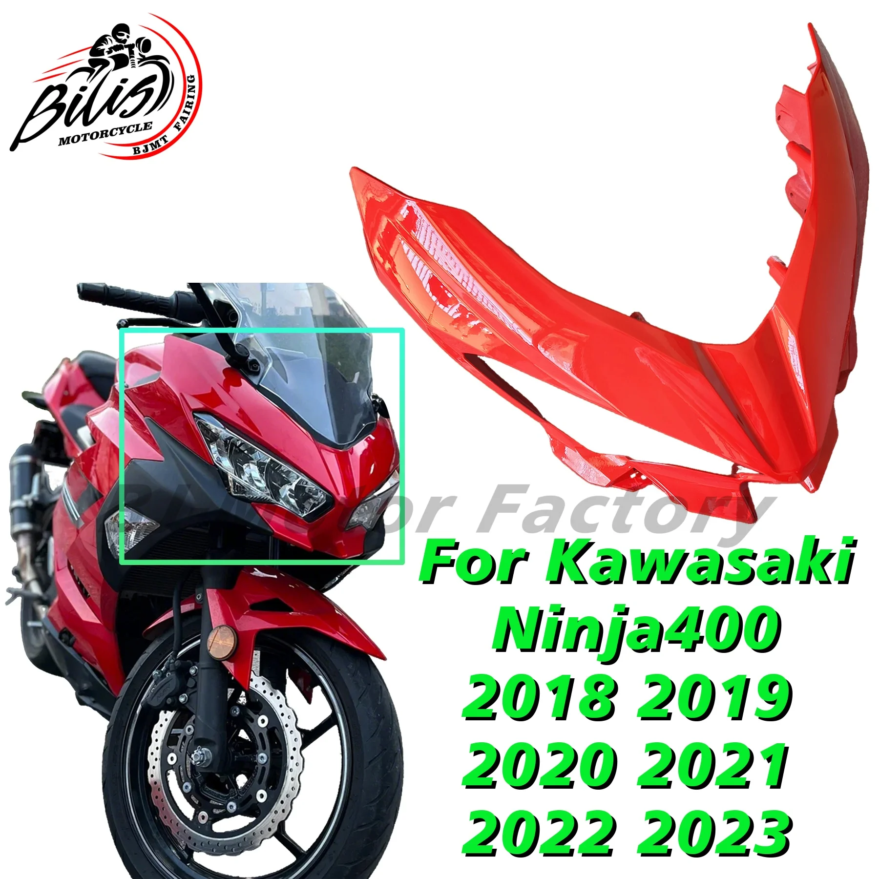 Motorcycle Front Nose Headlight Cover Fairing Fit For Kawasaki Ninja400 ZX 400 EX400 2018 2019 2020 2021 2022 2023
Motorcycle Front Nose Headlight Cover Fairing Fit For Kawasaki Ninja400 ZX 400 EX400 2018 2019 2020 2021 2022 2023