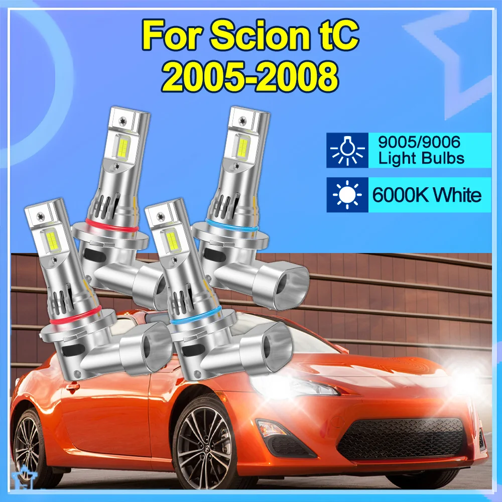 For Scion tC 2005-2008 9005 HB3 9006 HB4 LED Headlights Combo Light Bulbs 6000K Upgrade 3570 Cooling Fan All In one Bulbs
For Scion tC 2005-2008 9005 HB3 9006 HB4 LED Headlights Combo Light Bulbs 6000K Upgrade 3570 Cooling Fan All In one Bulbs