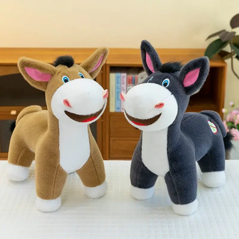 Cute Donkey Plush Toy Soft Stuffed Animal Doll in Brown and Gray with Big Eyes for Kid Birthday Gift Home Decoration Personality
Cute Donkey Plush Toy Soft Stuffed Animal Doll in Brown and Gray with Big Eyes for Kid Birthday Gift Home Decoration Personality