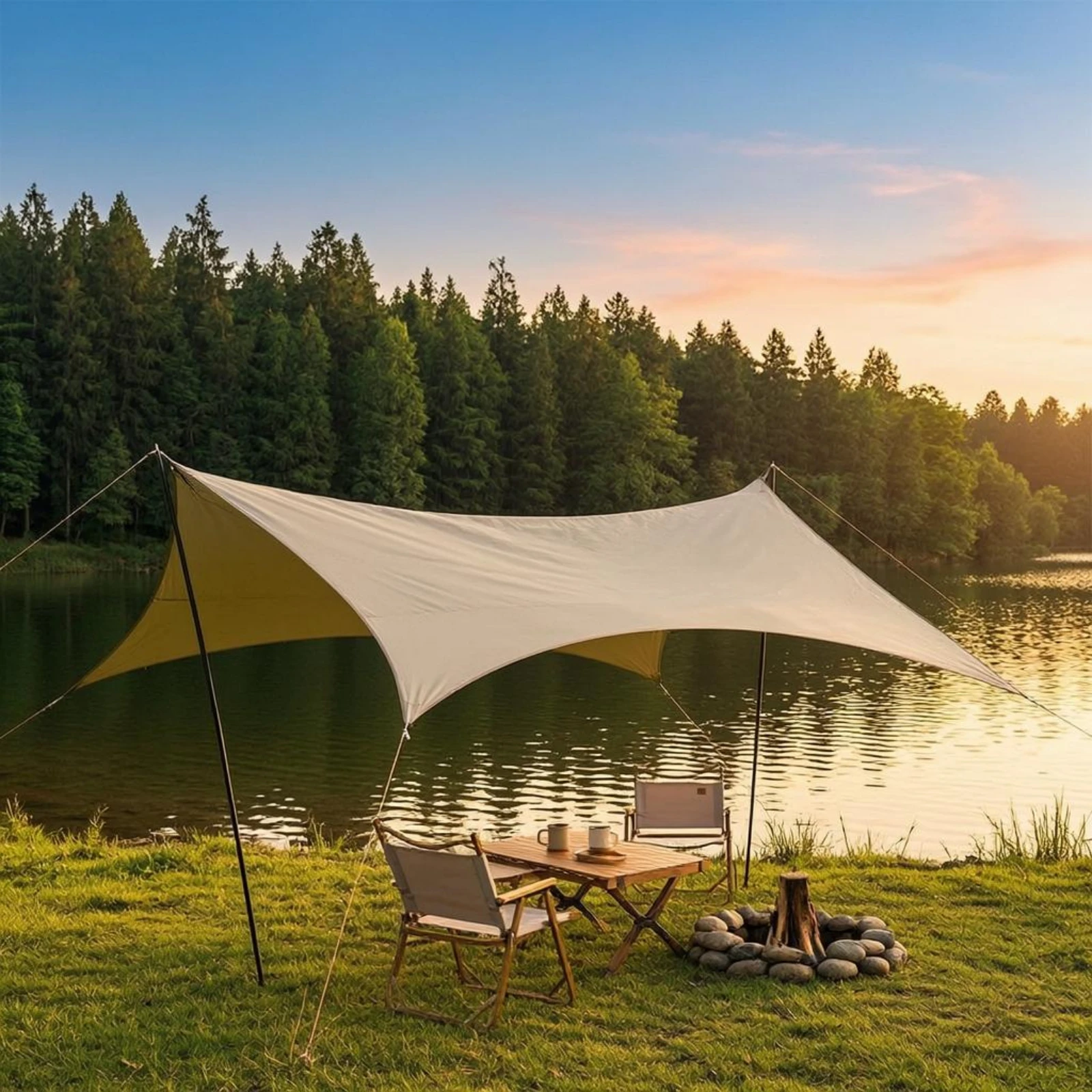 Butterfly Canopy Thickened Camping Shade Canopy Sun Shade Tarp 210D Oxford Material Camp Tarp Easy to Carry
Butterfly Canopy Thickened Camping Shade Canopy Sun Shade Tarp 210D Oxford Material Camp Tarp Easy to Carry