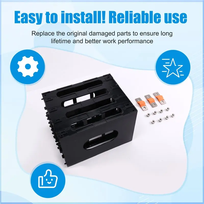 【DIGITAL GADGET】4S 12V Battery Frame For CATL EVE 90Ah 105Ah Lifepo4 Battery Cell Plastic Bracket With Latches
【DIGITAL GADGET】4S 12V Battery Frame For CATL EVE 90Ah 105Ah Lifepo4 Battery Cell Plastic Bracket With Latches