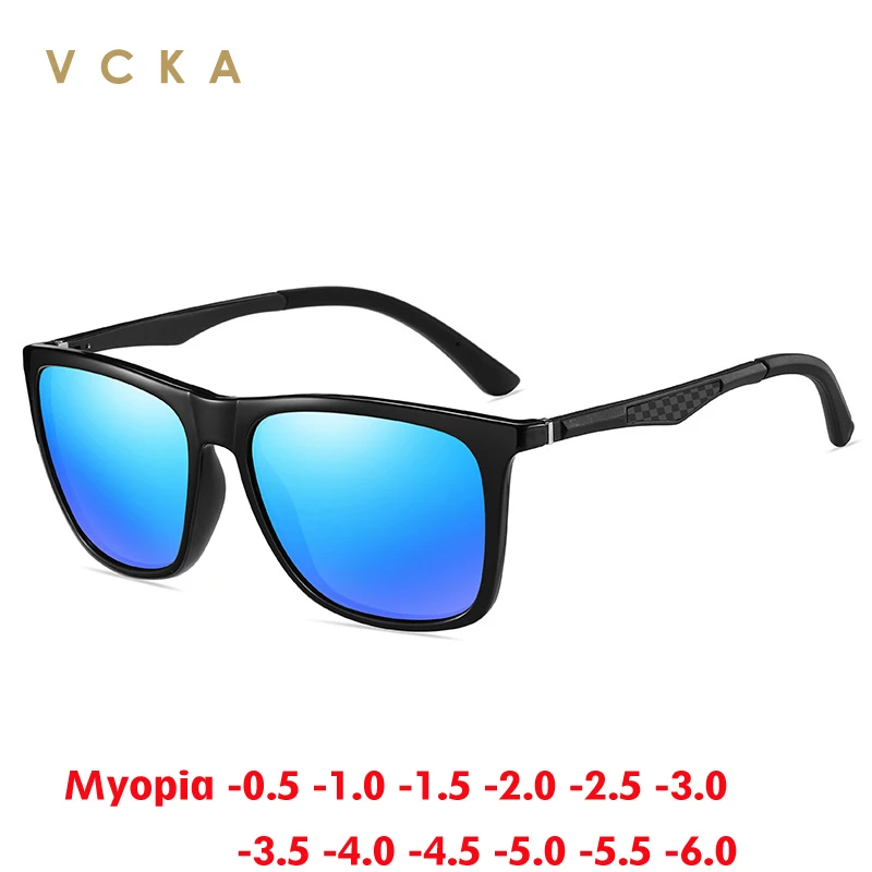 VCKA Retro Square Polarized Myopia Sunglasses Fashion Women Men Ultra light Frame UV400 Prescription Glasses -0.50 to -6.0
VCKA Retro Square Polarized Myopia Sunglasses Fashion Women Men Ultra light Frame UV400 Prescription Glasses -0.50 to -6.0