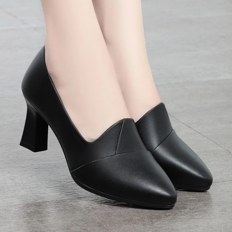 Women Pumps Pointed Toe Chunky Block Heels Slip On Office Career Shoes V-Cut Matte Smooth Classic Elegant Comfortable Footwear
Women Pumps Pointed Toe Chunky Block Heels Slip On Office Career Shoes V-Cut Matte Smooth Classic Elegant Comfortable Footwear