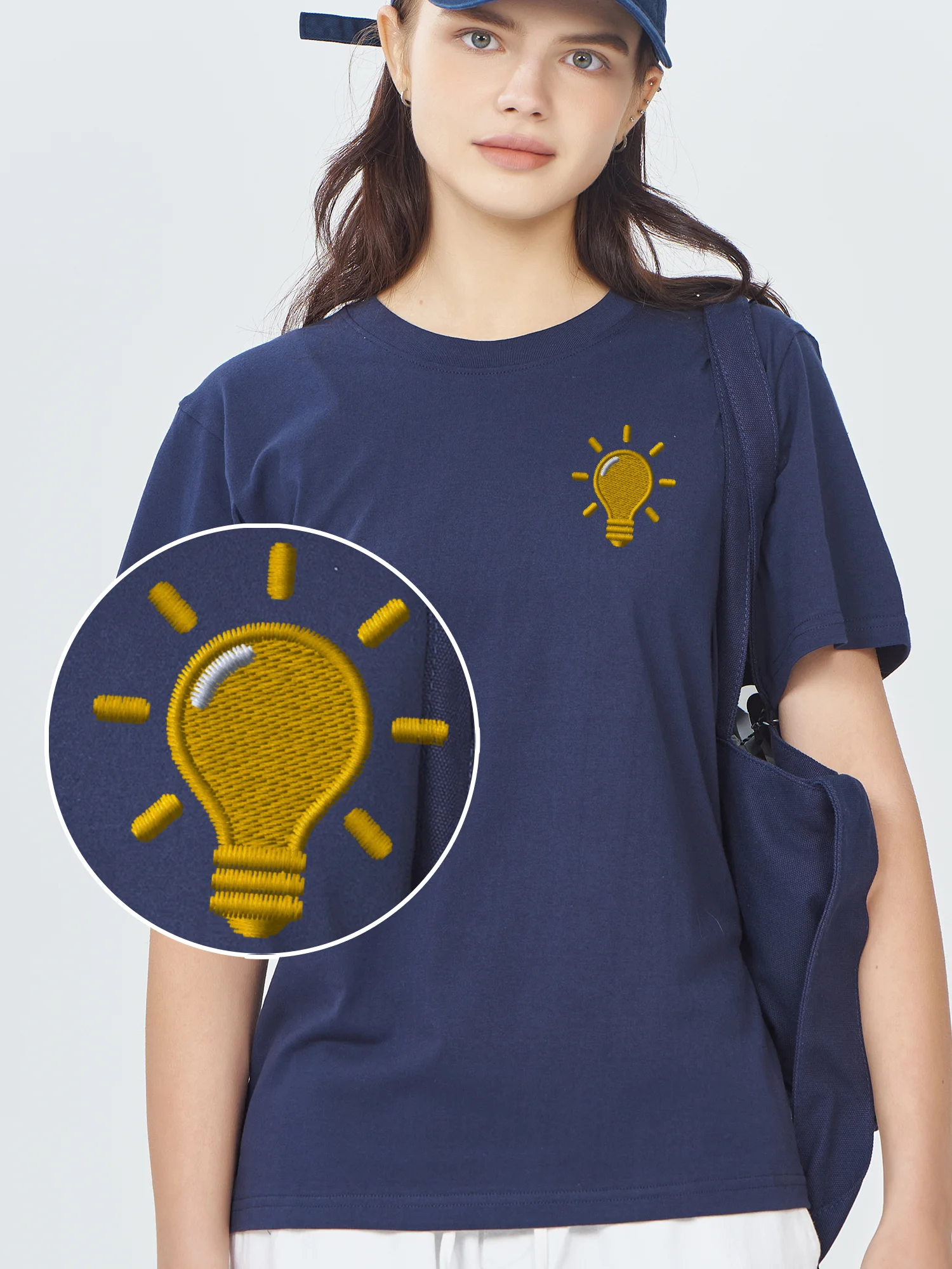 Yellow Lightbulb Men Tshirt Men Graphic Embroidered Tshirt 100% Cotton Embroidery T-Shirts Funny Design New Tees White T Shirt
Yellow Lightbulb Men Tshirt Men Graphic Embroidered Tshirt 100% Cotton Embroidery T-Shirts Funny Design New Tees White T Shirt