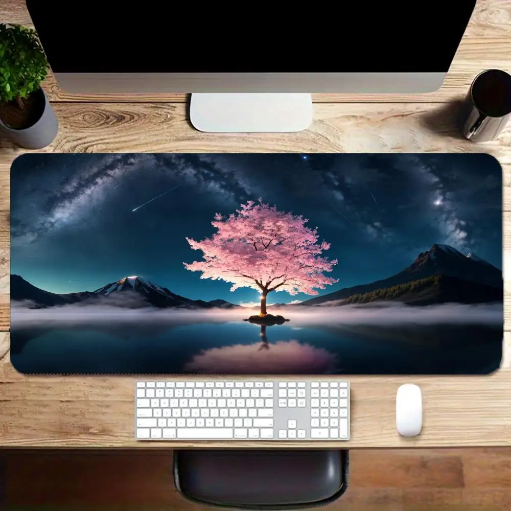 Starry Sky Cherry Blossom Tree Mouse Pad Large Rubber Non-slip Desk Accessories Mousepad for Office and Gamer Keyboard Decor Mat
Starry Sky Cherry Blossom Tree Mouse Pad Large Rubber Non-slip Desk Accessories Mousepad for Office and Gamer Keyboard Decor Mat