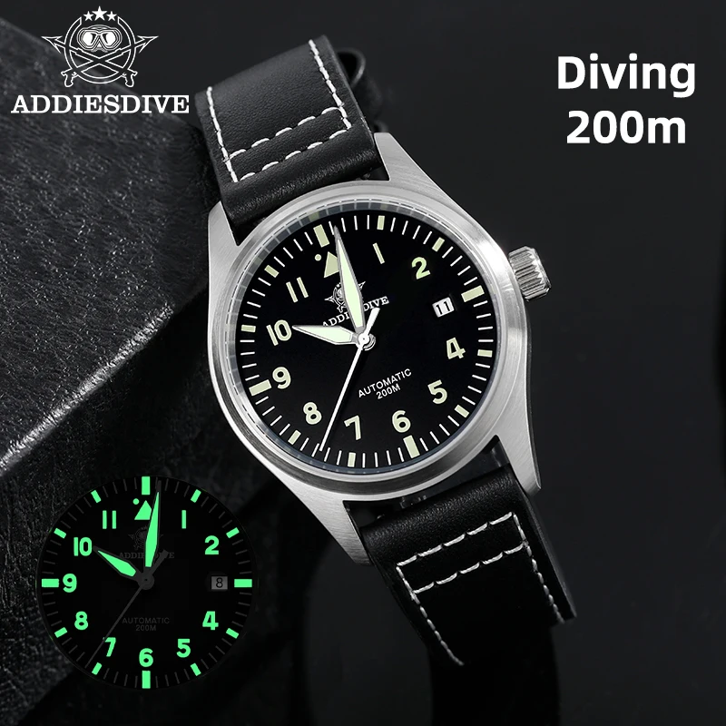ADDIESDIVE New Retro Couple watches Stainless Steel Sapphire Mirror Glass Personalized Watches Super Luminous Mechanical Watches
ADDIESDIVE New Retro Couple watches Stainless Steel Sapphire Mirror Glass Personalized Watches Super Luminous Mechanical Watches