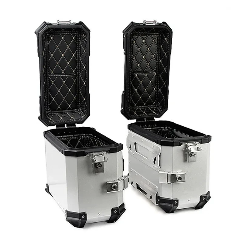 Factory Hot Selling Aluminum Motorcycle Side Box 35L 38L Lock Lage Storage Boxes Universal
Factory Hot Selling Aluminum Motorcycle Side Box 35L 38L Lock Lage Storage Boxes Universal