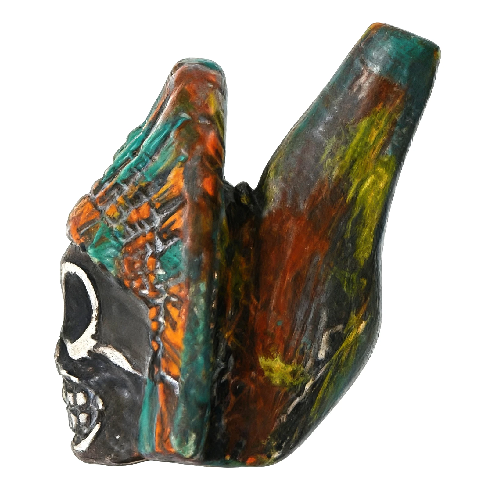 Коллекционный артефакт ужасов и инструмент для розыгрыша, новый подлинный ацтекский свисток смерти, настоящий кричащий звук человека и резьба по черепам
Коллекционный артефакт ужасов и инструмент для розыгрыша, новый подлинный ацтекский свисток смерти, настоящий кричащий звук человека и резьба по черепам