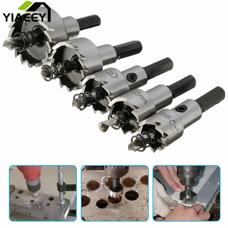 5Pcs Carbide Tip HSS Drill Bit Saw Set Metal Wood Drilling Hole Cut Tool for Installing Locks 16/18.5/20/25/30mm Hand Tool Sets
5Pcs Carbide Tip HSS Drill Bit Saw Set Metal Wood Drilling Hole Cut Tool for Installing Locks 16/18.5/20/25/30mm Hand Tool Sets