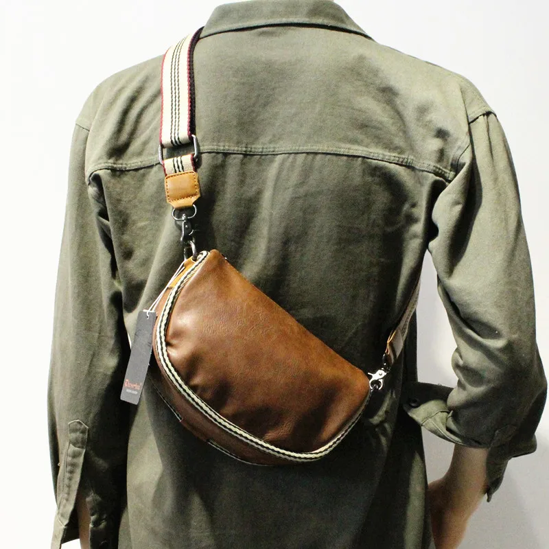Trendy Men's Crossbody Chest Bag Casual Slant Shoulder Phone Bag Summer Small Satchel Soft PU Leather Street Style Bag
Trendy Men's Crossbody Chest Bag Casual Slant Shoulder Phone Bag Summer Small Satchel Soft PU Leather Street Style Bag