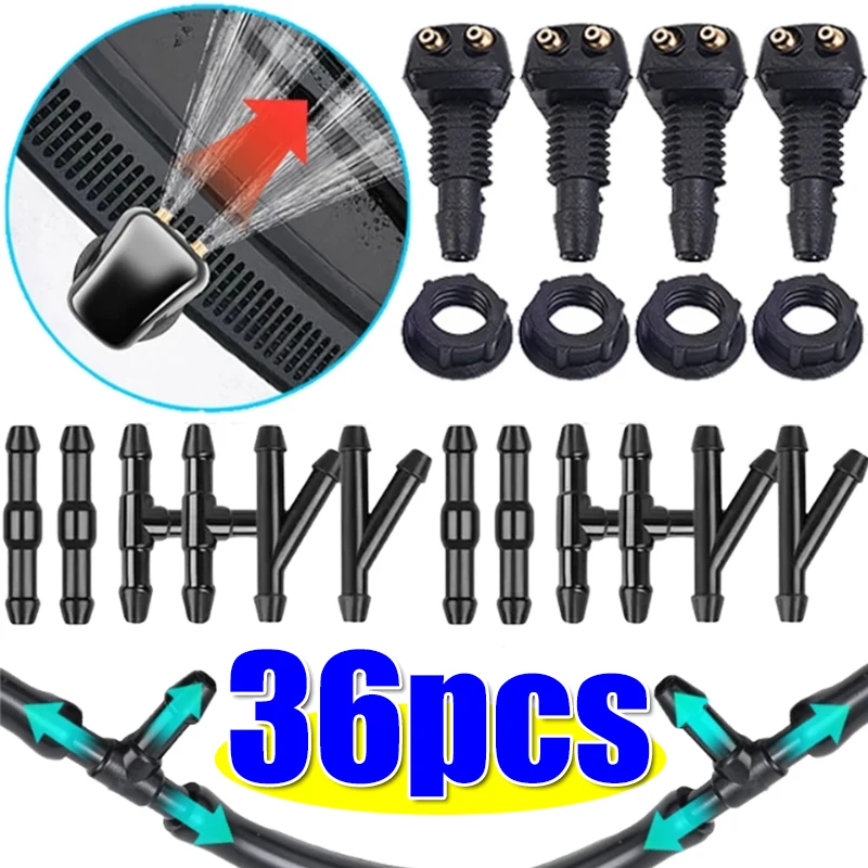 Форсунка омывателя лобового стекла, фитинг-тройник, прямой соединитель для шланга, воздухо-топливный Y-образный соединитель, трубка для омывателя лобового стекла, 36/18 штук
Форсунка омывателя лобового стекла, фитинг-тройник, прямой соединитель для шланга, воздухо-топливный Y-образный соединитель, трубка для омывателя лобового стекла, 36/18 штук