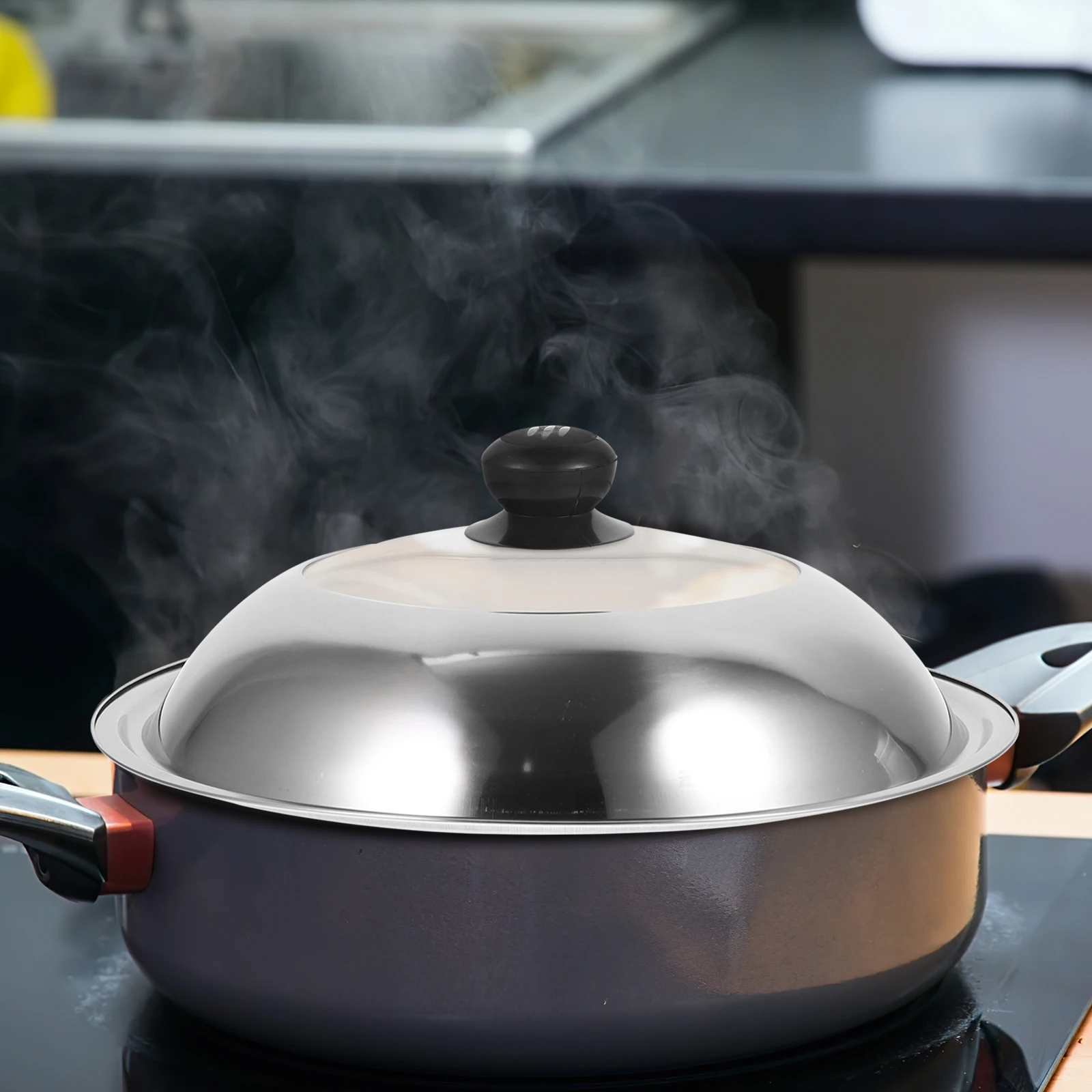 Stainless Steel Pot Lid 32cm Pan Cover Transparent Skillet Replacement Cooking Fry Pans Covers Kitchen Cookware Grease Guard
Stainless Steel Pot Lid 32cm Pan Cover Transparent Skillet Replacement Cooking Fry Pans Covers Kitchen Cookware Grease Guard