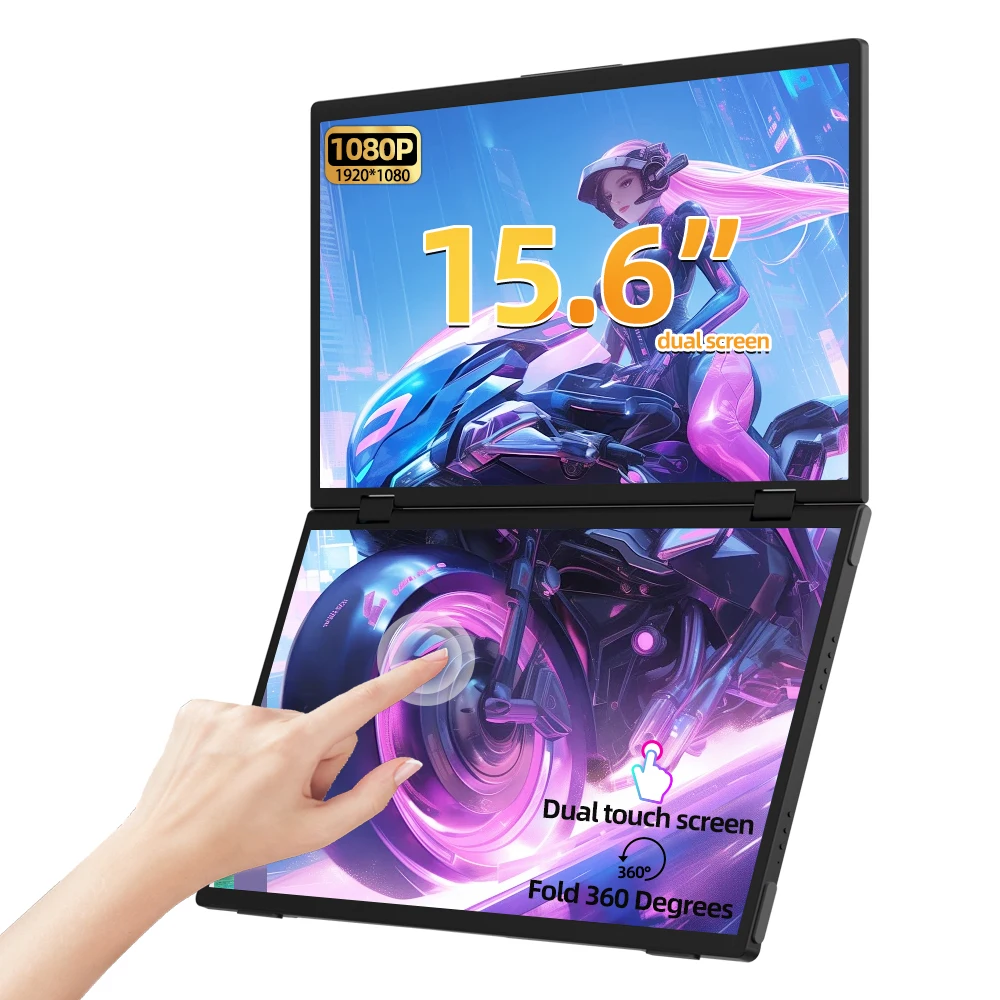 Eimio 15,6-дюймовый двойной портативный монитор IPS 60 Гц для ноутбука с сенсорным экраном, складной дизайн, готовый к игре 1080p
Eimio 15,6-дюймовый двойной портативный монитор IPS 60 Гц для ноутбука с сенсорным экраном, складной дизайн, готовый к игре 1080p