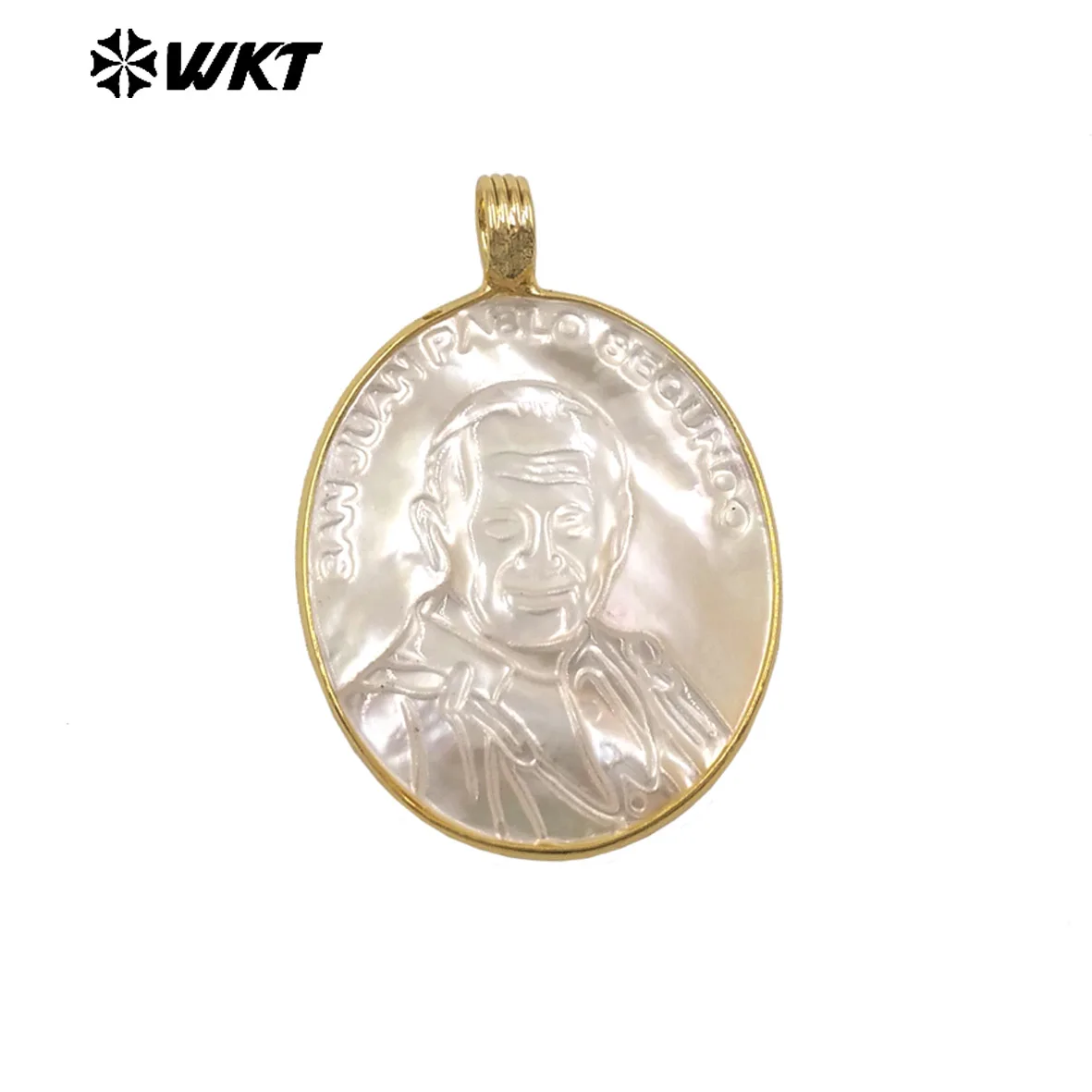 WT-JP497 Factory Wholesale Gold Plated Carved Men Head Pattern MOP Charm Pendant For Women Simple Style Necklace Making
WT-JP497 Factory Wholesale Gold Plated Carved Men Head Pattern MOP Charm Pendant For Women Simple Style Necklace Making