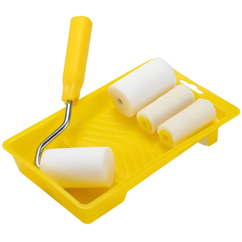6Pcs Mini Foam Paint Roller Painting Decorating Kit 2 Inch Small Paint Roller Tray Set For Wall Painting Repair Brush
6Pcs Mini Foam Paint Roller Painting Decorating Kit 2 Inch Small Paint Roller Tray Set For Wall Painting Repair Brush