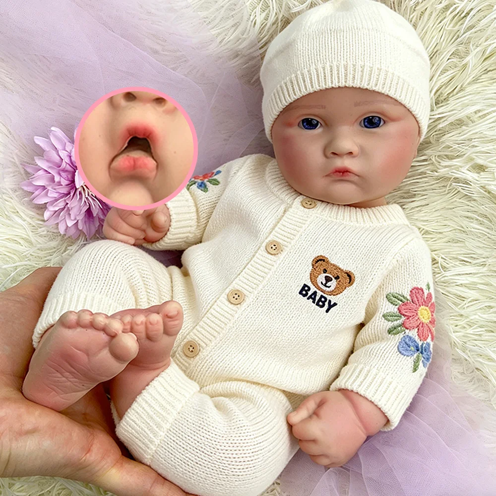 Cute Silicone Reborn Baby Girl 18" Weighted Full Body Hand-Painted Realistic Doll With Magnetic Pacifier Soft Touch For Toddlers
Cute Silicone Reborn Baby Girl 18" Weighted Full Body Hand-Painted Realistic Doll With Magnetic Pacifier Soft Touch For Toddlers