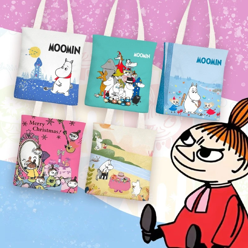 Cartoon Anime Moomins Series Canvas Bag Kawaii Character Creativity Cute Printing Large Capacity Leisure Shoulder Bag Girls Gift
Cartoon Anime Moomins Series Canvas Bag Kawaii Character Creativity Cute Printing Large Capacity Leisure Shoulder Bag Girls Gift