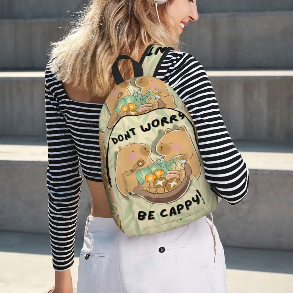 Don't Worry Be Cappy Capybara Student Backpack School Bag Hiking Travel Daypack for Men Women Bookbag Shoulder Bags
Don't Worry Be Cappy Capybara Student Backpack School Bag Hiking Travel Daypack for Men Women Bookbag Shoulder Bags