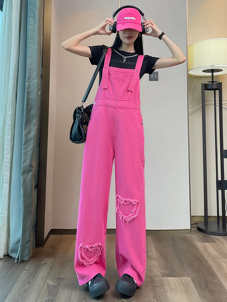 Cool Salt Sweet Denim Overalls Women's Spring Autumn Wide Leg Straight Tube High Waist Cotton Polyester Spandex Blend
Cool Salt Sweet Denim Overalls Women's Spring Autumn Wide Leg Straight Tube High Waist Cotton Polyester Spandex Blend