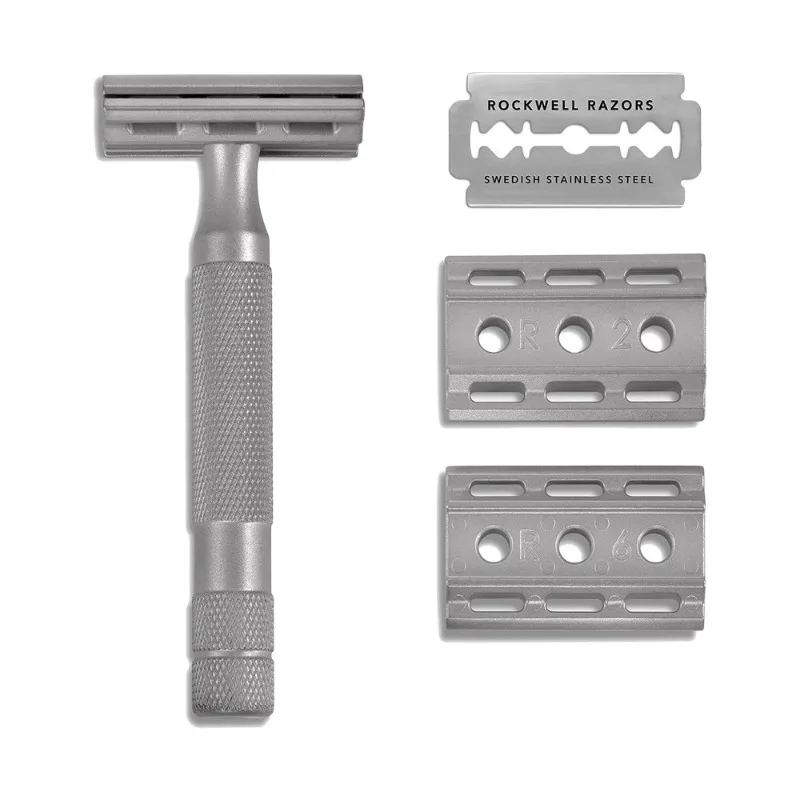 Rockwell 6S Razor Adjustable Safety Double Edge Stainless Steel Razor + 5 blades
Rockwell 6S Razor Adjustable Safety Double Edge Stainless Steel Razor + 5 blades