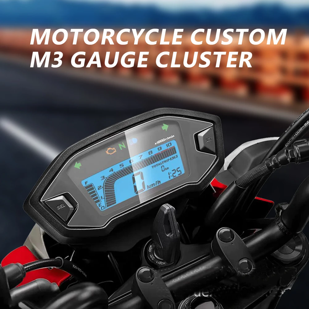 7Colors Universal Motorcycle Digital Speedometer Tachometer Instrument LCD Display Modified For Honda CG125 TITAN150 FAN150
7Colors Universal Motorcycle Digital Speedometer Tachometer Instrument LCD Display Modified For Honda CG125 TITAN150 FAN150