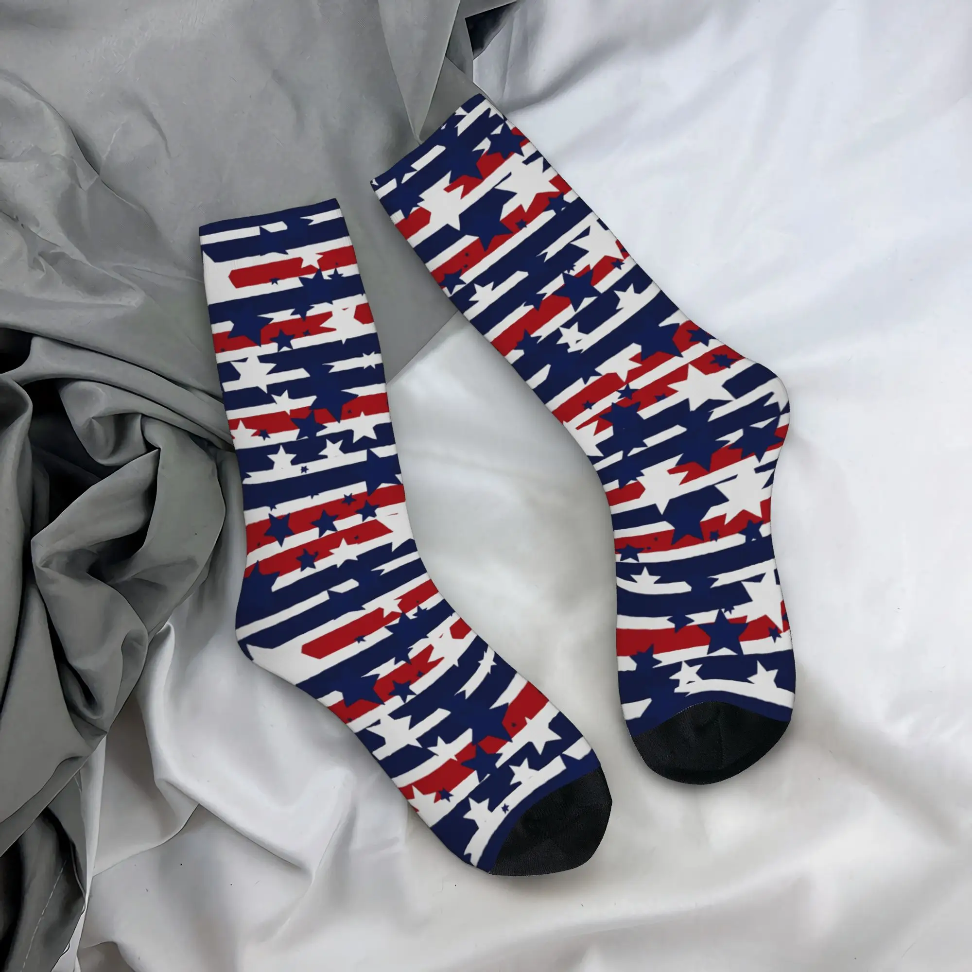 Fashion USA American Flag Star Football Socks Independence Day Long Socks for Women Men Non-slip
Fashion USA American Flag Star Football Socks Independence Day Long Socks for Women Men Non-slip
