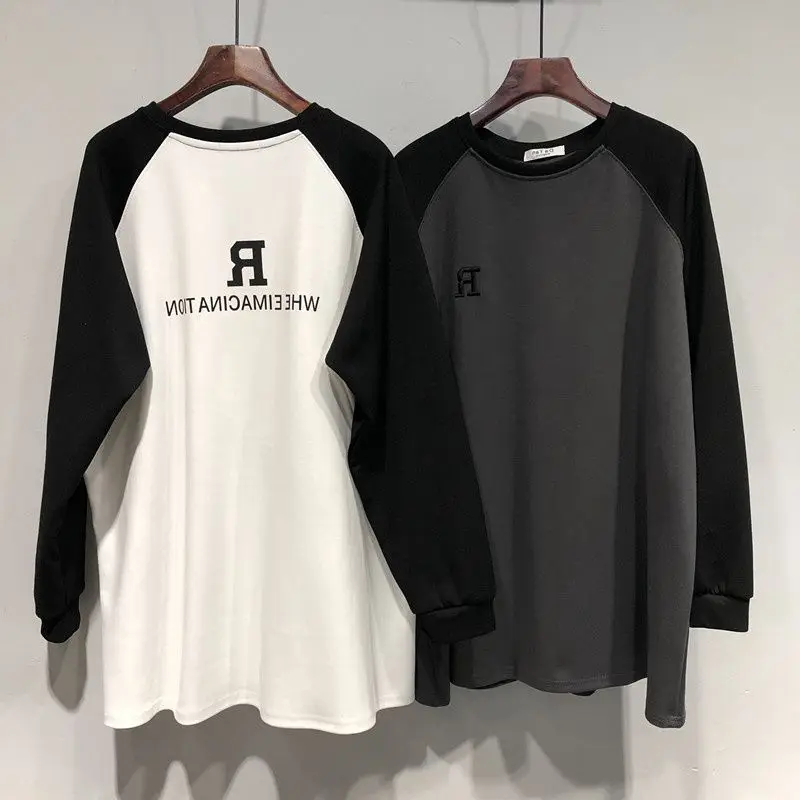 Plus Size 5XL 150KG Spring T shirt O Neck Long Sleeve Letter Print Casual Loose Large Tops Oversized Large T shirt
Plus Size 5XL 150KG Spring T shirt O Neck Long Sleeve Letter Print Casual Loose Large Tops Oversized Large T shirt