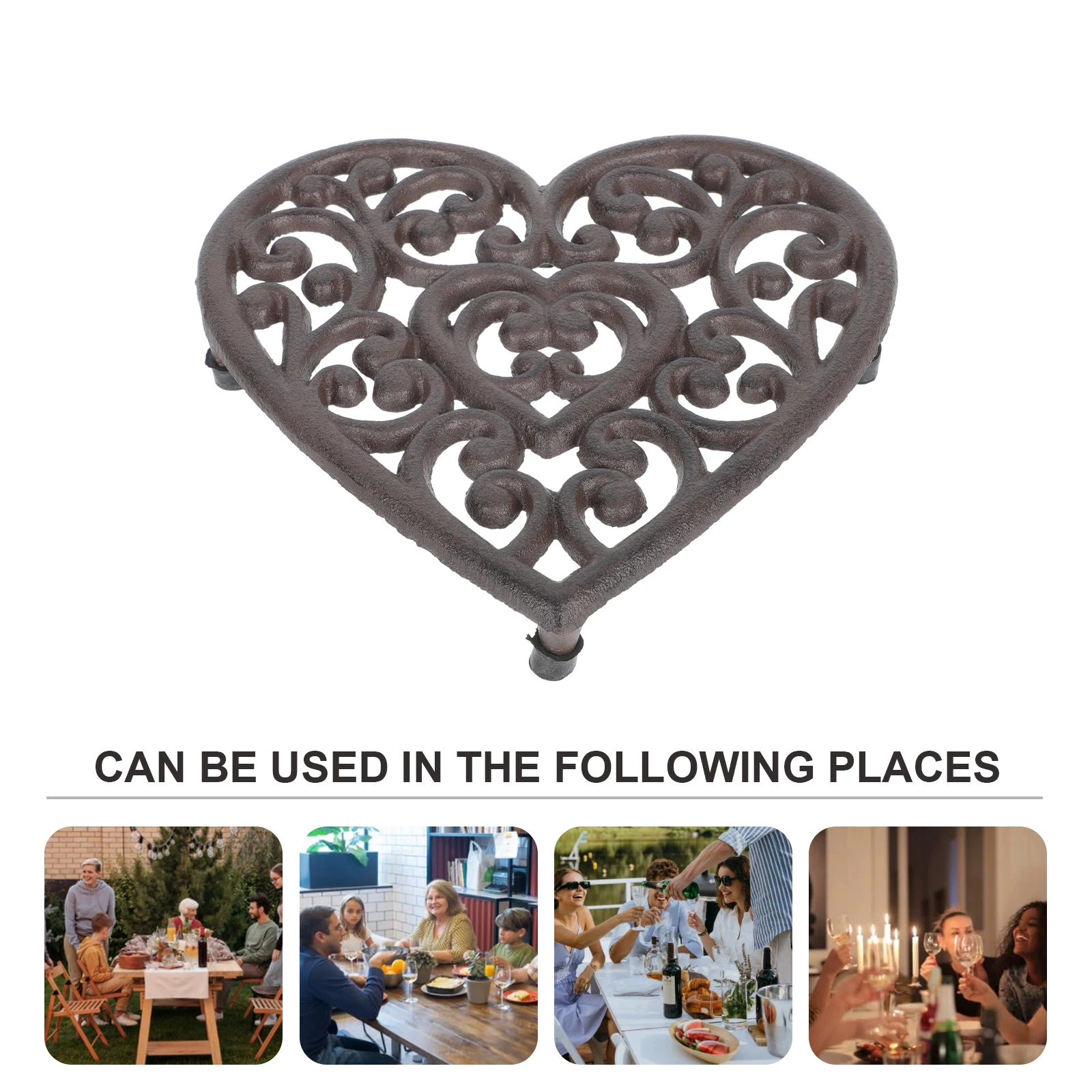 1pc Iron Art Hollow Placemat Heat Insulated Pot Mat Household Tableware Mat Decorative Dining Table Supplies Scratch Resistant
1pc Iron Art Hollow Placemat Heat Insulated Pot Mat Household Tableware Mat Decorative Dining Table Supplies Scratch Resistant