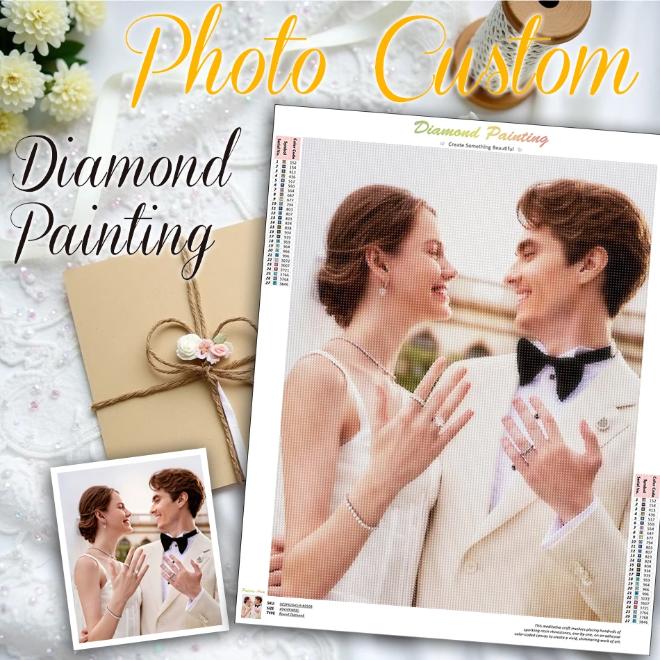 GATYZTORY Photo Custom Diamond Painting Complete Kit Accessories 5D Diamond Pictures Rhinestones wedding gift Arts Craft Stitch
GATYZTORY Photo Custom Diamond Painting Complete Kit Accessories 5D Diamond Pictures Rhinestones wedding gift Arts Craft Stitch