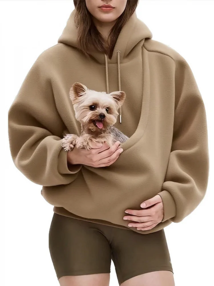 2025 Autumn Winter New Pure Color Hooded Plush Pet Pocket Loose Women's Sweatshirt Casual Style Long Sleeve Color
2025 Autumn Winter New Pure Color Hooded Plush Pet Pocket Loose Women's Sweatshirt Casual Style Long Sleeve Color