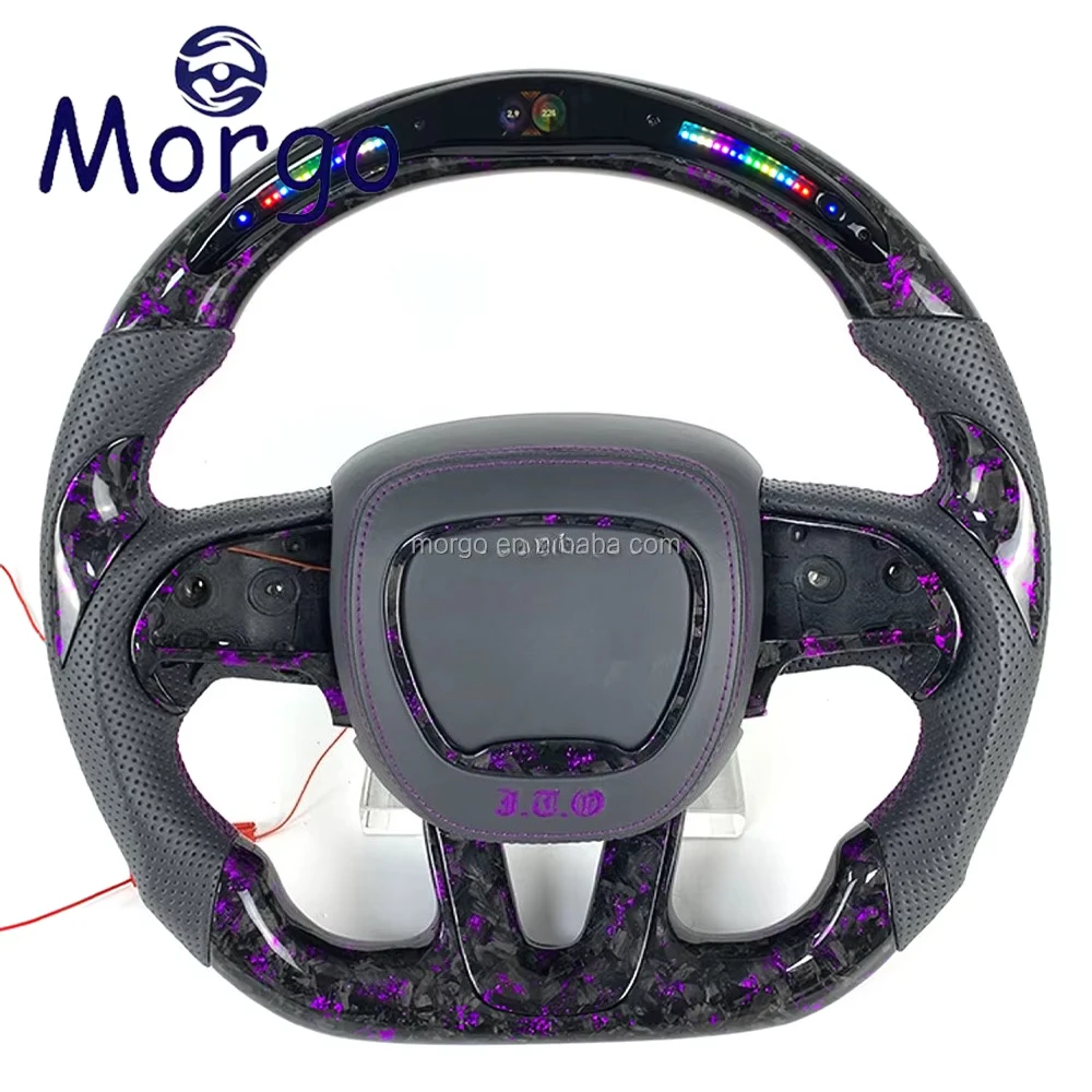 For Dodge Customized Embroidery LED Rpm Carbon Fiber Steering Wheel Cars Accessories for Dodge Charger Challenger Hellcat Srt RT
For Dodge Customized Embroidery LED Rpm Carbon Fiber Steering Wheel Cars Accessories for Dodge Charger Challenger Hellcat Srt RT