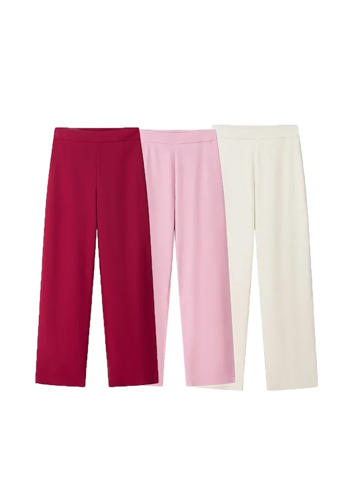 Willshela Women Fashion Solid Side Zipper Straight Pants Vintage Mid Waist Full Length Female Chic Lady Trousers
Willshela Women Fashion Solid Side Zipper Straight Pants Vintage Mid Waist Full Length Female Chic Lady Trousers