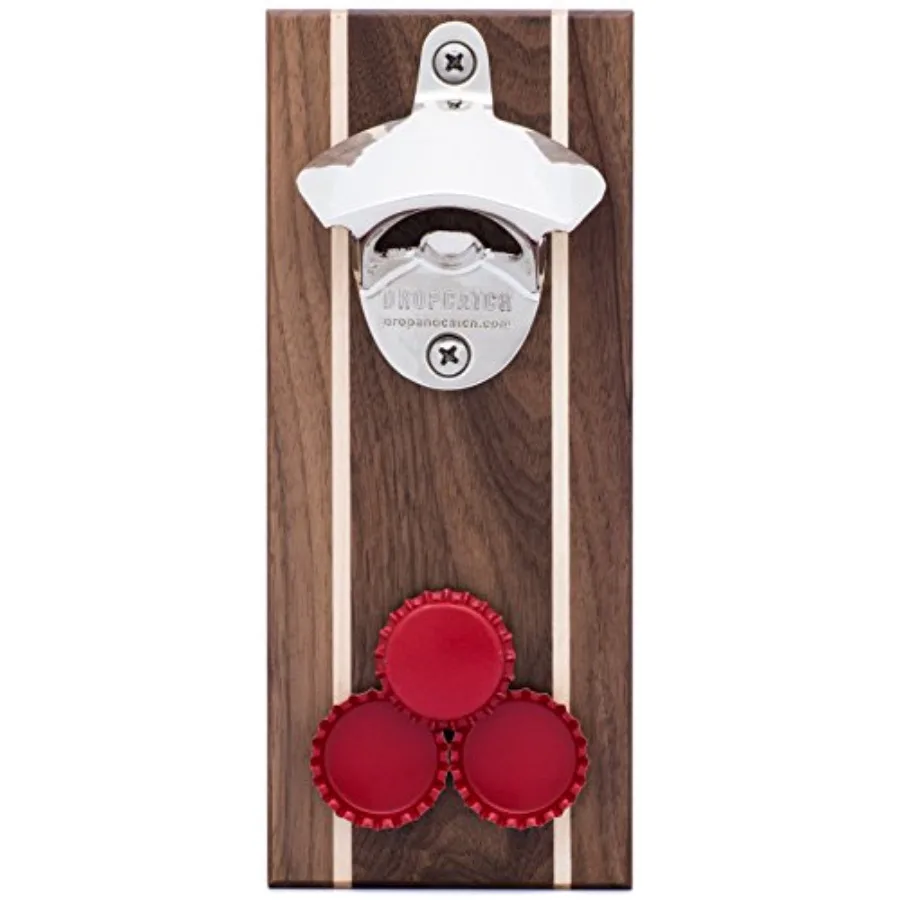 Magnetic Bottle Opener Beer Cap Catcher Wall Mount Beer Opener with Auto Catch Function Install magnetically or Wall Mounted Wa
Magnetic Bottle Opener Beer Cap Catcher Wall Mount Beer Opener with Auto Catch Function Install magnetically or Wall Mounted Wa
